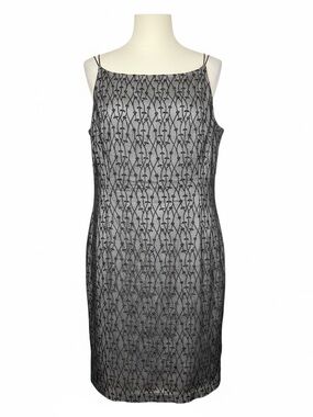 90’s Jones of New York Lace Overlay Sheath Dress 16